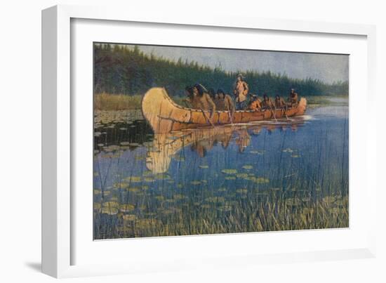 Pierre-Esprit Radisson. Frederic Remington.-Frederic Remington-Framed Giclee Print