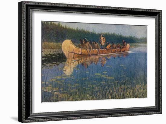 Pierre-Esprit Radisson. Frederic Remington.-Frederic Remington-Framed Giclee Print