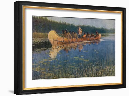 Pierre-Esprit Radisson. Frederic Remington.-Frederic Remington-Framed Giclee Print