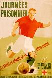 Journees Prisonnier - Red Cross Soccer-Pierre Fix-Masseau-Mounted Art Print