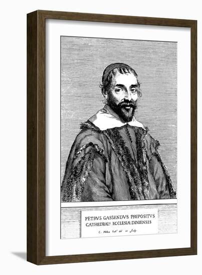 Pierre Gassendi, French Philosopher, Scientist, Astronomer, and Mathematician, 17th Century-Claude Mellan-Framed Giclee Print