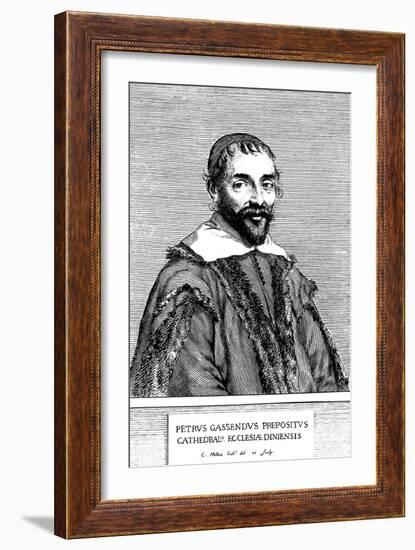 Pierre Gassendi, French Philosopher, Scientist, Astronomer, and Mathematician, 17th Century-Claude Mellan-Framed Giclee Print