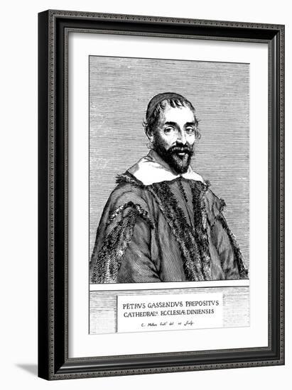 Pierre Gassendi, French Philosopher, Scientist, Astronomer, and Mathematician, 17th Century-Claude Mellan-Framed Giclee Print