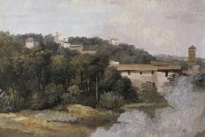 A la villa Farnèse : les maisons sur la colline-Pierre Henri de Valenciennes-Giclee Print