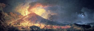 Eruption of Vesuvius, Pierre-Jacques Volaire, 18th C. People Watch from across Gulf of Naples-Pierre-Jacques Volaire-Stretched Canvas