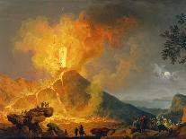 Eruption of Vesuvius as Seen from Portici-Pierre-Jacques Volaire-Framed Giclee Print