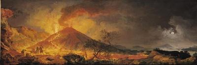 Eruption du Vésuve et vue de Portici-Pierre Jacques Volaire-Giclee Print
