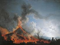 Eruption of Vesuvius as Seen from Portici-Pierre-Jacques Volaire-Framed Giclee Print