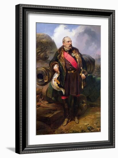 Pierre-Joseph-Francois Grove (1810-61), 1857 (Oil on Canvas)-Horace Vernet-Framed Giclee Print