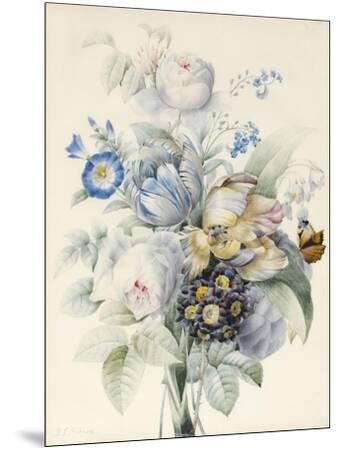 A Bunch of Flowers Including Roses' Giclee Print - Pierre