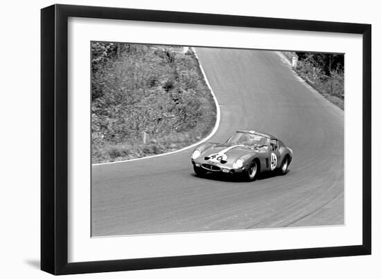 Pierre Noblet Driving a Ferrari 250Gto, 1963 (Photo)-null-Framed Giclee Print