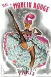 1962 Moulin Rouge cancan rose-Pierre Okley-Giclee Print