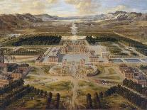 View of Chateau and Gardens of Versailles, Taken from Paris Avenue-Pierre Patel-Art Print