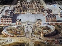 View of Castle and Gardens of Versailles, from Avenue De Paris in 1668-Pierre Patel-Art Print