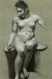 A Seated Female Nude-Pierre-Paul Prud'hon-Giclee Print