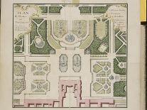 Recueil des "Plans des châteaux et parcs de Versailles, Trianon et Marly vers 1732" ; Relié aux-Pierre Prieur-Framed Giclee Print