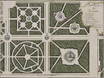Recueil des "Plans des châteaux et parcs de Versailles, Trianon et Marly vers 1732" ; Relié aux-Pierre Prieur-Framed Premium Giclee Print