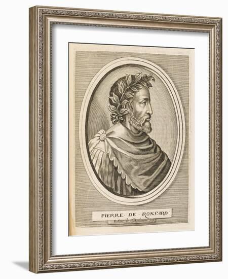 Pierre Ronsard French Poet-Nicolas de Larmessin-Framed Art Print