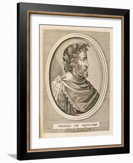 Pierre Ronsard French Poet-Nicolas de Larmessin-Framed Art Print