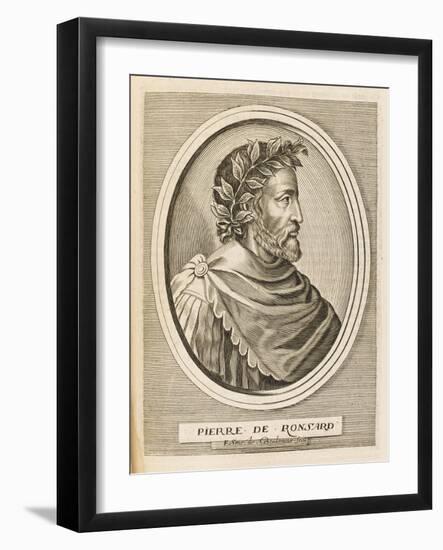 Pierre Ronsard French Poet-Nicolas de Larmessin-Framed Art Print