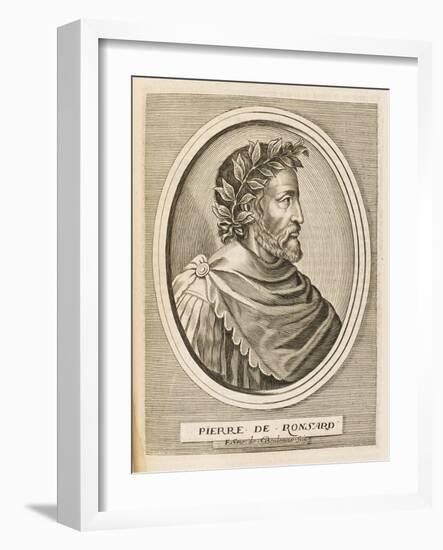 Pierre Ronsard French Poet-Nicolas de Larmessin-Framed Art Print