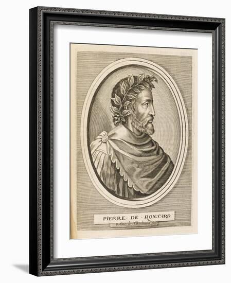 Pierre Ronsard French Poet-Nicolas de Larmessin-Framed Art Print