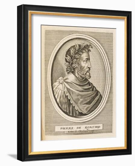 Pierre Ronsard French Poet-Nicolas de Larmessin-Framed Art Print