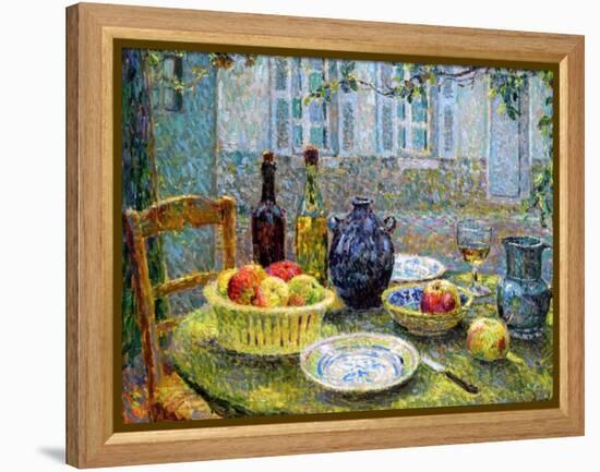 Pierre's Table, 1920-Henri Eugene Augustin Le Sidaner-Framed Premier Image Canvas