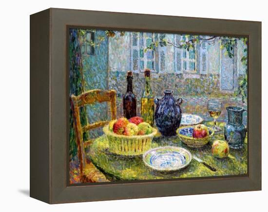 Pierre's Table, 1920-Henri Eugene Augustin Le Sidaner-Framed Premier Image Canvas