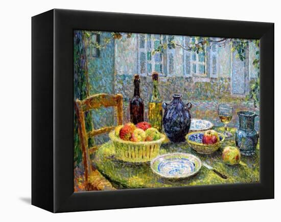 Pierre's Table, 1920-Henri Eugene Augustin Le Sidaner-Framed Premier Image Canvas