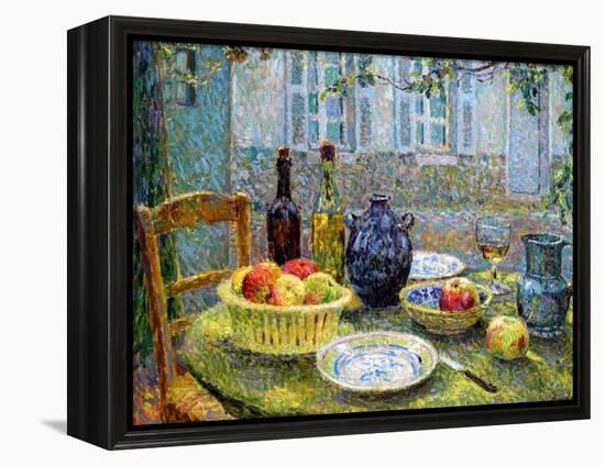 Pierre's Table, 1920-Henri Eugene Augustin Le Sidaner-Framed Premier Image Canvas