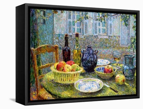 Pierre's Table, 1920-Henri Eugene Augustin Le Sidaner-Framed Premier Image Canvas