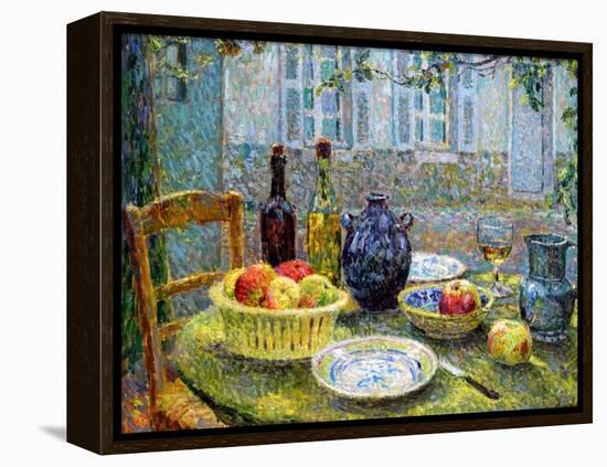 Pierre's Table, 1920-Henri Eugene Augustin Le Sidaner-Framed Premier Image Canvas