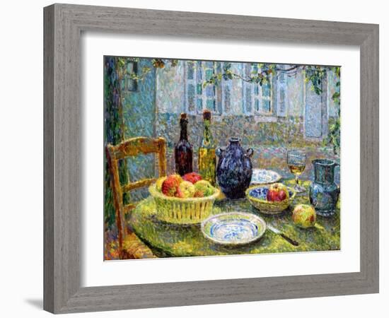 Pierre's Table, 1920-Henri Eugene Augustin Le Sidaner-Framed Giclee Print