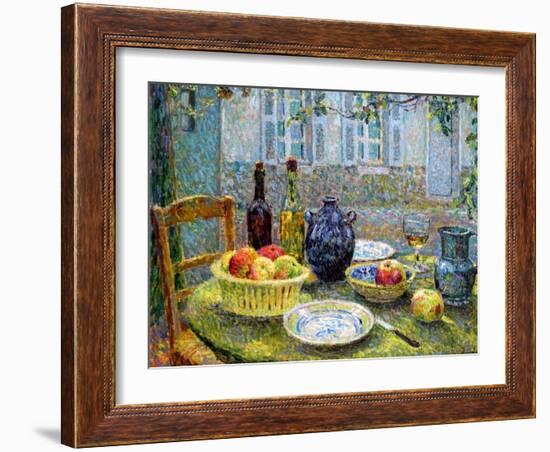 Pierre's Table, 1920-Henri Eugene Augustin Le Sidaner-Framed Giclee Print