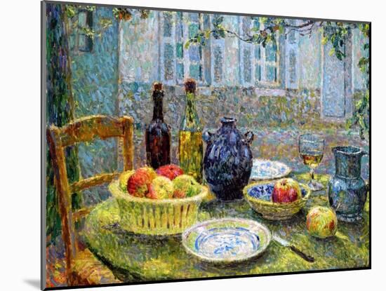 Pierre's Table, 1920-Henri Eugene Augustin Le Sidaner-Mounted Giclee Print