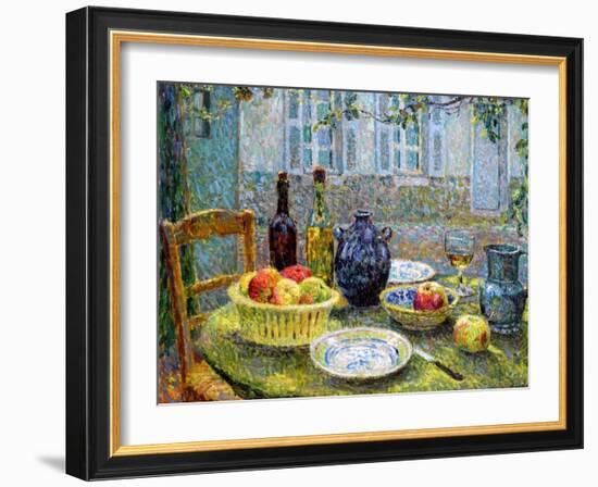 Pierre's Table, 1920-Henri Eugene Augustin Le Sidaner-Framed Giclee Print