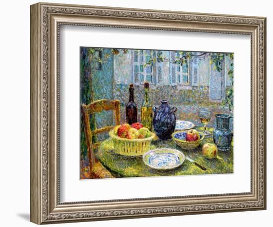 Pierre's Table, 1920-Henri Eugene Augustin Le Sidaner-Framed Premium Giclee Print