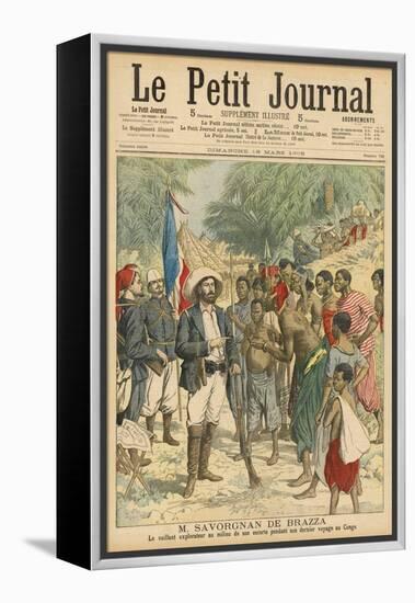 Pierre Savorgnan de Brazza French Explorer in the Congo 1875-1885-null-Framed Stretched Canvas
