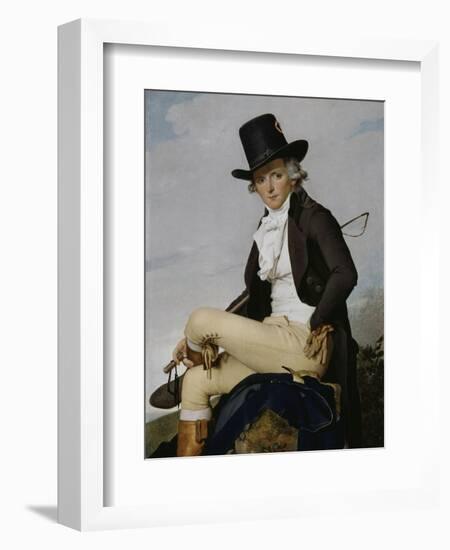 Pierre Sériziat, beau frère de l'artiste-Jacques-Louis David-Framed Giclee Print