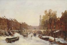 Dutch Town in Winter-Pierre Tetar Van Elven-Giclee Print