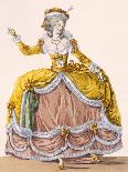 Cavaco a La Polonaise, Engraved by Dupin, Plate from 'Galeries Des Modes Et Costumes Francais'-Pierre Thomas Le Clerc-Giclee Print