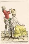 Elegant Lady at a Fitting with Her Tailor, Plate from 'Galerie Des Modes Et Costumes Francais'-Pierre Thomas Le Clerc-Framed Giclee Print