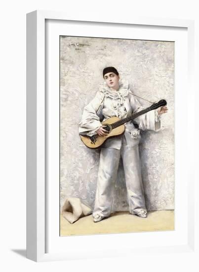 Pierrot, 1886-Leon Francois Comerre-Framed Giclee Print