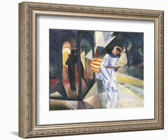 Pierrot, 1913-Auguste Macke-Framed Giclee Print