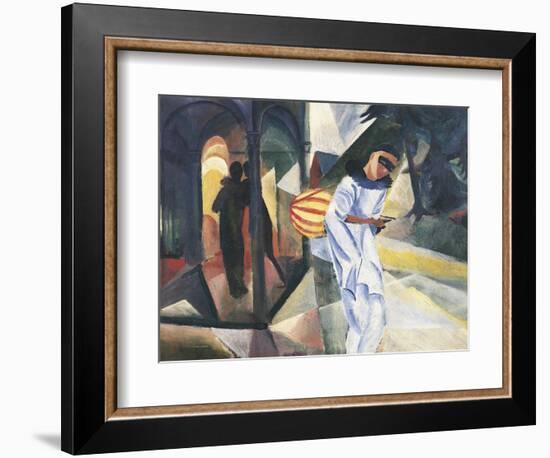 Pierrot, 1913-Auguste Macke-Framed Giclee Print