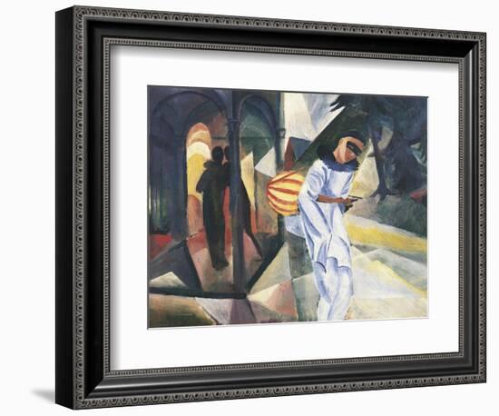 Pierrot, 1913-Auguste Macke-Framed Giclee Print