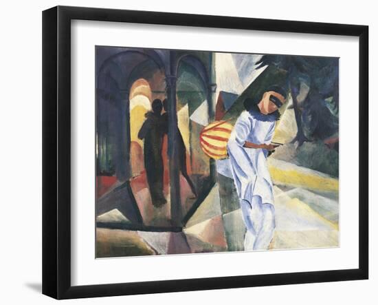 Pierrot, 1913-Auguste Macke-Framed Giclee Print