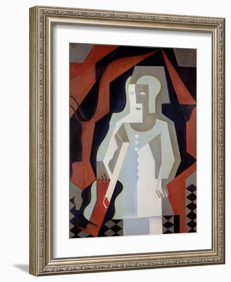 Pierrot, 1919-Juan Gris-Framed Giclee Print