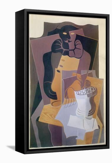 Pierrot, 1922 (Oil on Canvas)-Juan Gris-Framed Premier Image Canvas